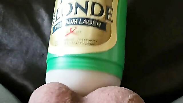 Sex Machine Pounds His Big Balls and Nice Cock Till a Load