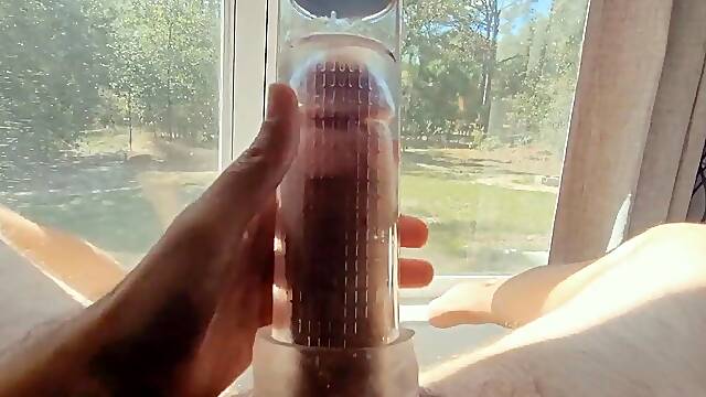 Pumping and Sucking This Big Dick with Nice Moaning