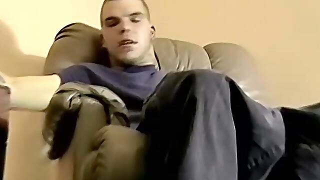 Adorable amateur twink Walter will do anything for cash