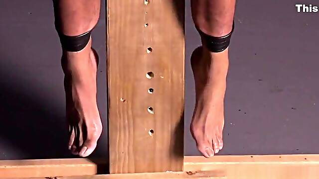 Timarrie Baker Hung Army Stud Crucified BDSM Gay Bondage