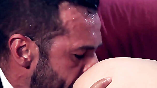 Hardcore take turn anal fucking in the cinema by suited Denis Vega and Ivan Greg