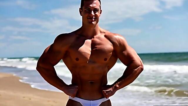 Ai Generated Men at the Beach