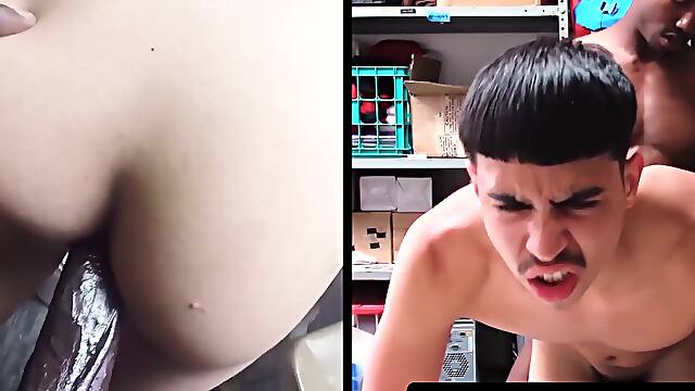 SayUncleNetwork.com - Young thief endures intense interracial raw pounding from officer