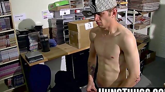 Skinny straight twinks cum on food after jerking together