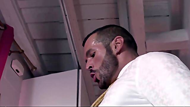 PlayingMen.com - Hot tailor Isaac Eliads hardcore ass stretching after an intense and sensual blowjob