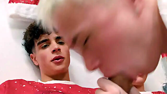 Twink Threesome with Uncut Dicks