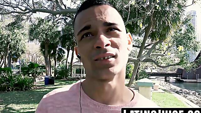 Straight Latino gets pounded hard bareback in POV