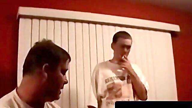 Interracial group fest with older and young studs swapping oral skills
