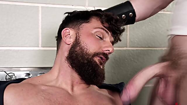 Police Captain Colt Welcomes Heath Halo with Billy Club and Hard Fuck