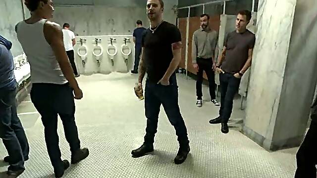 John Jammen get humiliated and fucked by men in a toilet