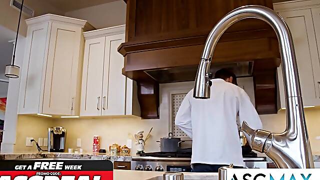NEXT DOOR BUDDIES - Kitchen Heat - Muscle Boy Chef Serves Up Raw Rod