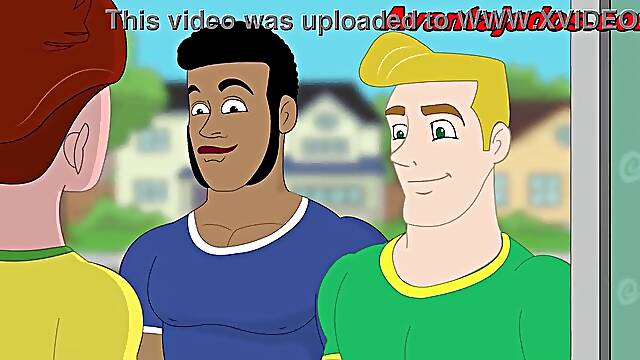 Toon Homosexual Porn Players in an Fuckfest