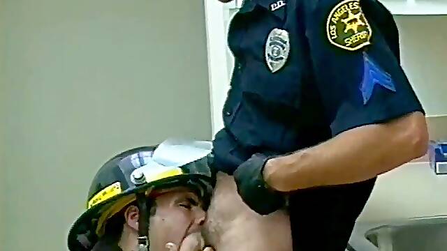 Mischievous Cops #1 - Firemen banging cops and cops fucking criminals