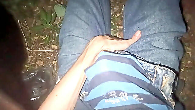 Wanking in undies