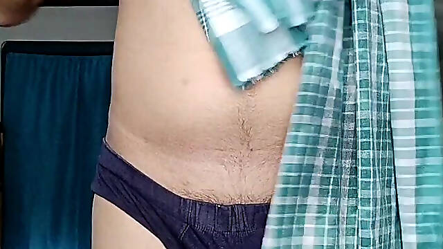 After Taking Bath Underwear Thong Bikini Hard Big Cock