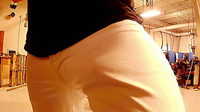 Big Johnson bulge on display in another one of Mr. D. Pants Safe For Work Videos Enjoy the Farm work