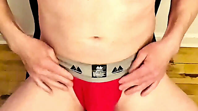 Jerking off in Jockstrap