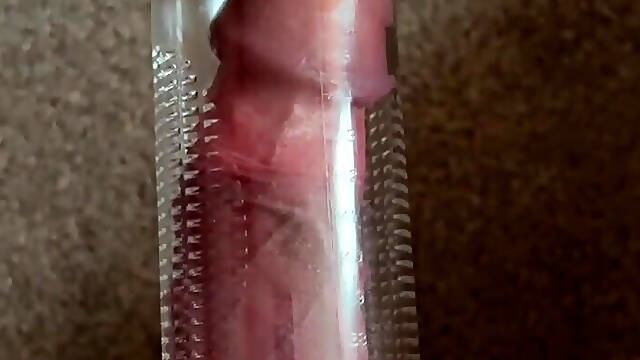 Playing with my penis pump