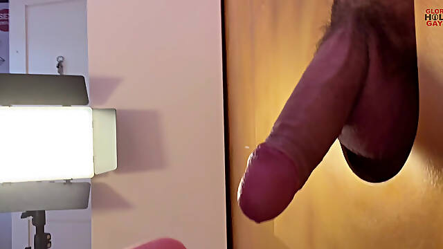 Gloryhole Deep Blowjob and Swallow