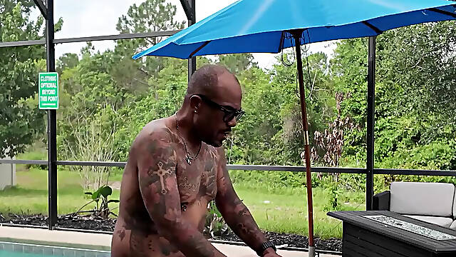 Taking Care of Allen by the Pool