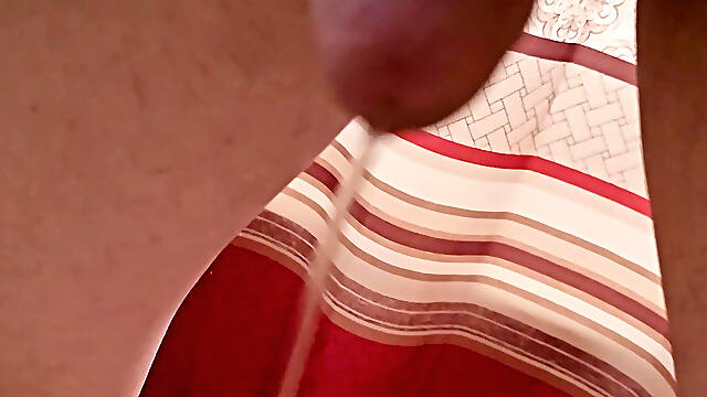 Peeing then POV Ass Walking Away
