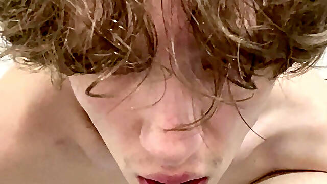 Playing in the bathroom