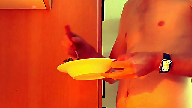 Wet fun in the kitchen