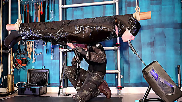 Suspended, Milked and Throat Fucked in Bondage 4K