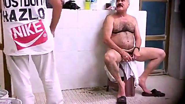 Old gay spy pakistani daddy in public bath