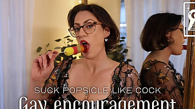 Suck Popsicle Like Cock - Gay Encouragement
